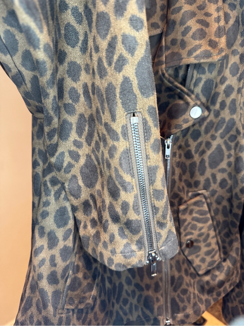 Sanctuary Cheetah Print Moto Jacket - Picture 8 of 8